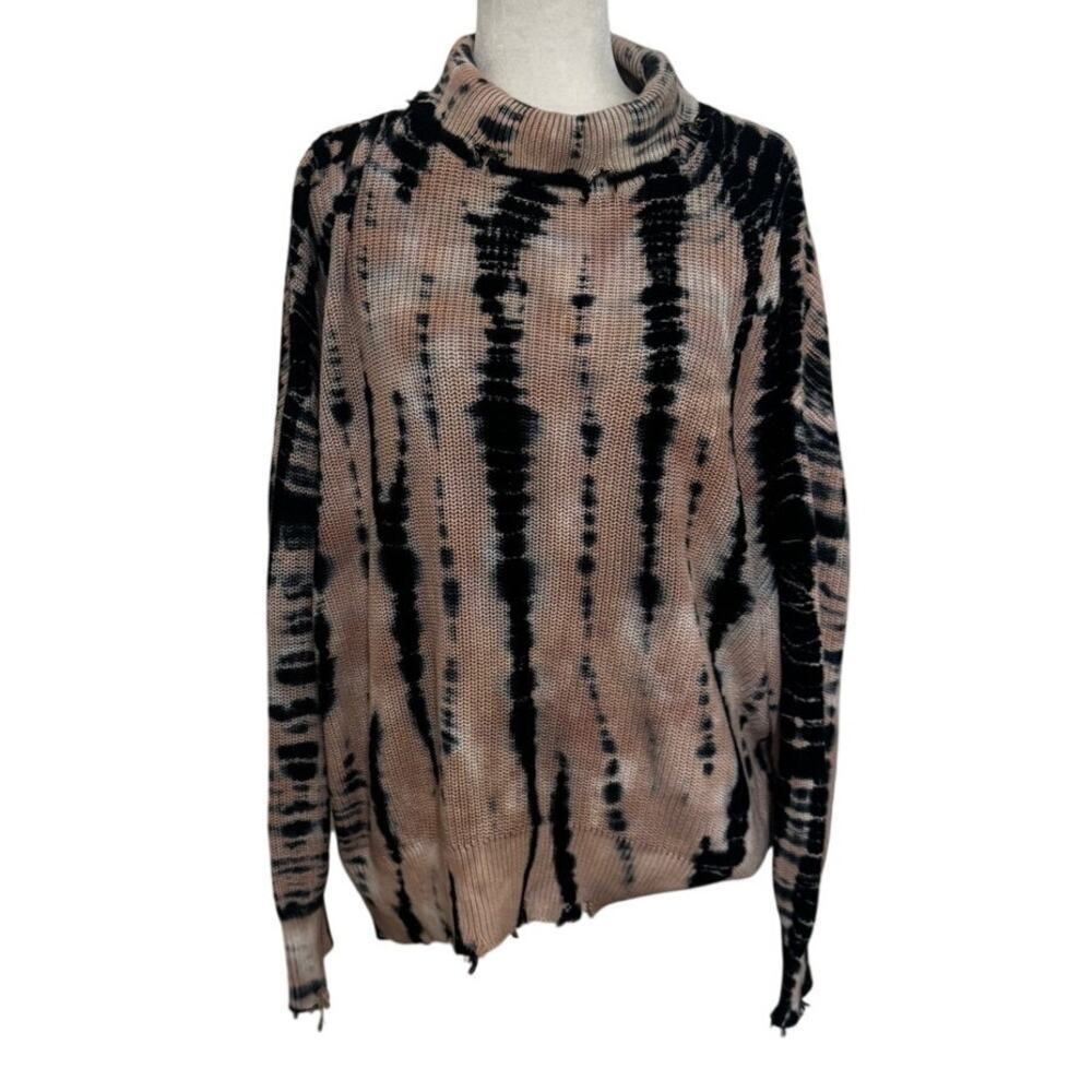 Young Fabulous & Broke Cameron Turtleneck Sweater Apricot Cloud Bamboo Size M/L - Picture 2 of 7